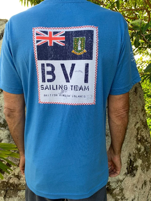 BVI Sailing Team Patch T-Shirt - Regatta Blue