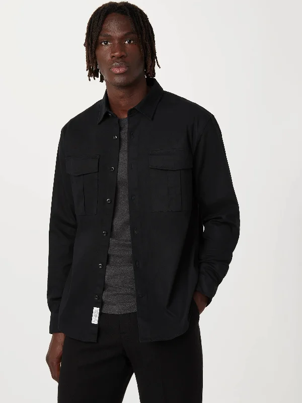 The Utility Shirt  in Black