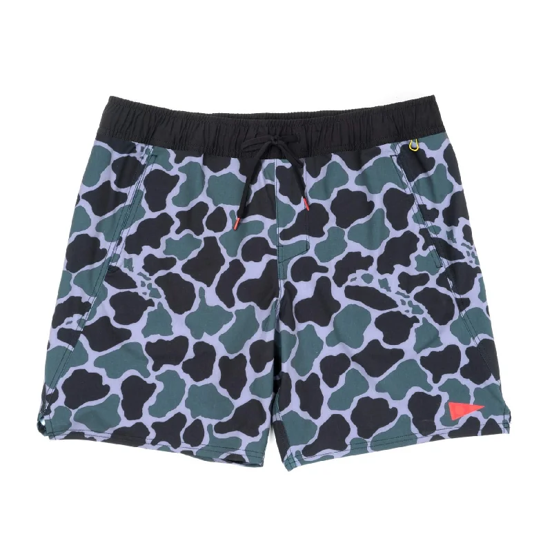 Florence Marine X Standard Issue Elastic Shorts-Dark Emerald Camo