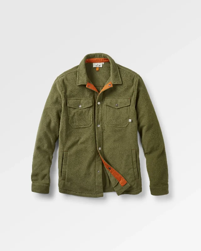 Maple Recycled Polar Fleece Shirt - Khaki