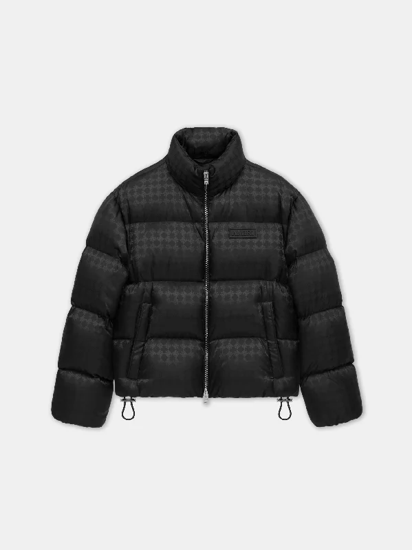 MA QUAD JACQUARD DOWN JACKET - Black