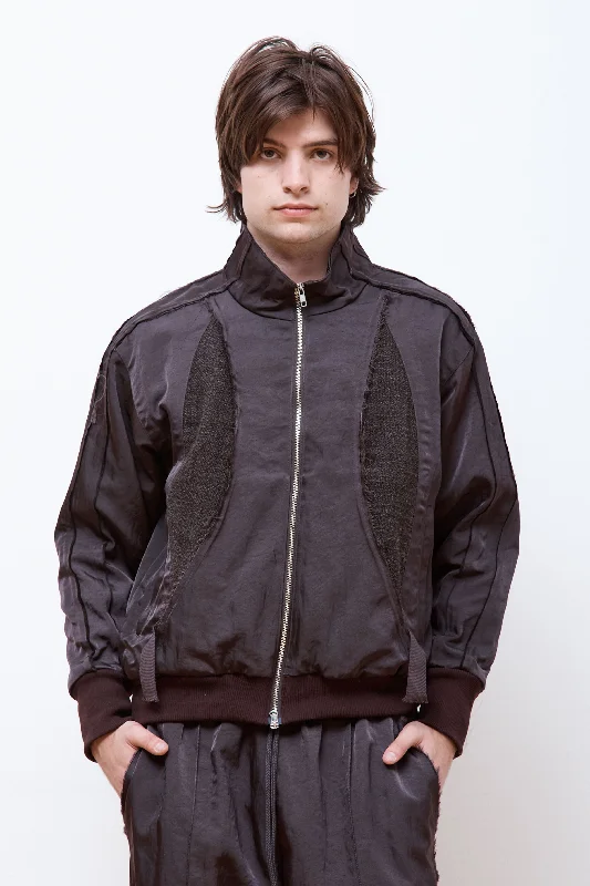 Teardrop Track Jacket Brown