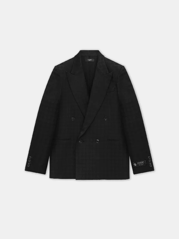 TONAL MA QUAD DOUBLE-BREASTED BLAZER - Black