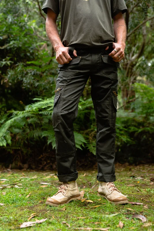 Psy Cargo Trousers - Dark Olive