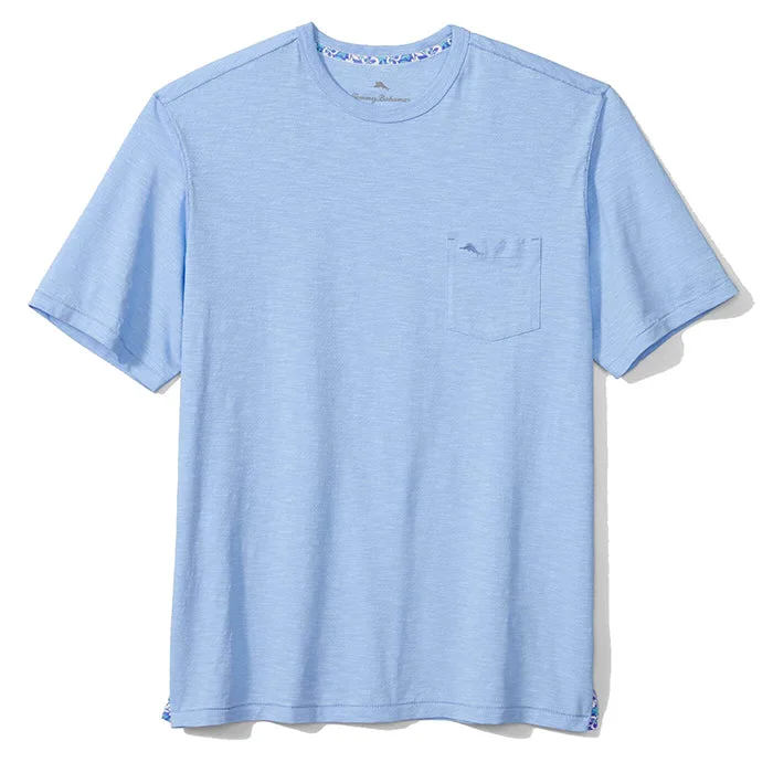 Tommy Bahama Big & Tall Bali Beach Crew T-Shirt - Chambray Blue