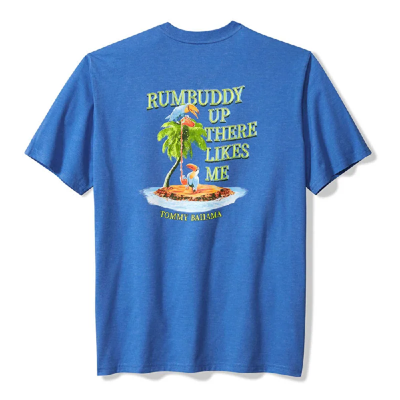 Tommy Bahama Big & Tall Rumbuddy Up There Likes Me T-Shirt - Palace Blue Heather