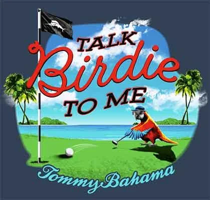 Tommy Bahama Big & Tall Talk Birdie To Me Pocket T-Shirt - Navy