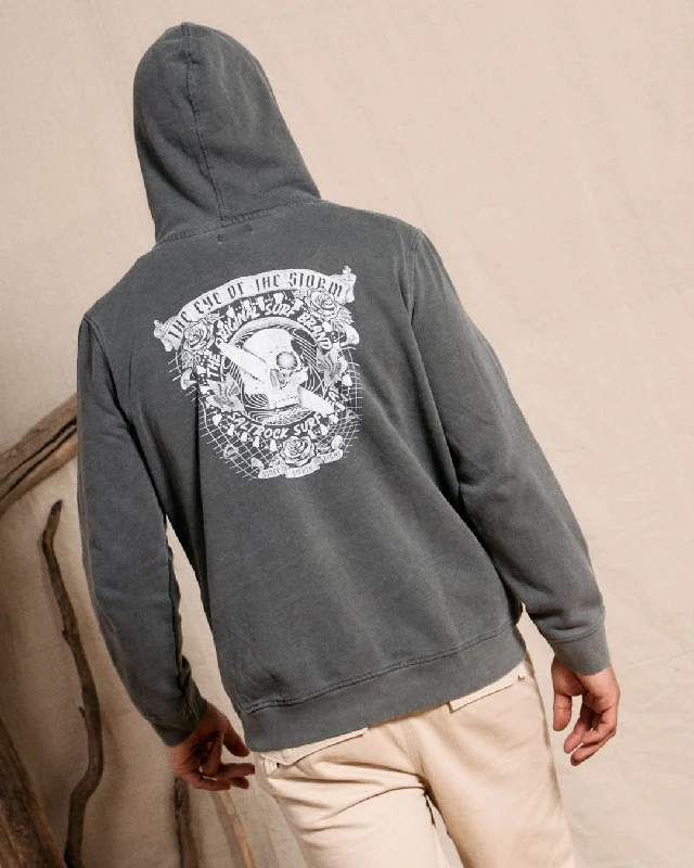 Eye Of The Storm 2 - Mens Pop Hoodie - Dark Grey