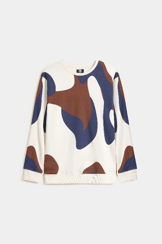 Abstract Print Sweatshirt