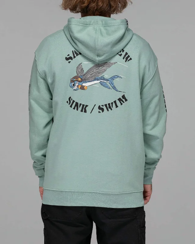 KAMIKAZE ZIP FLEECE - Mackerel