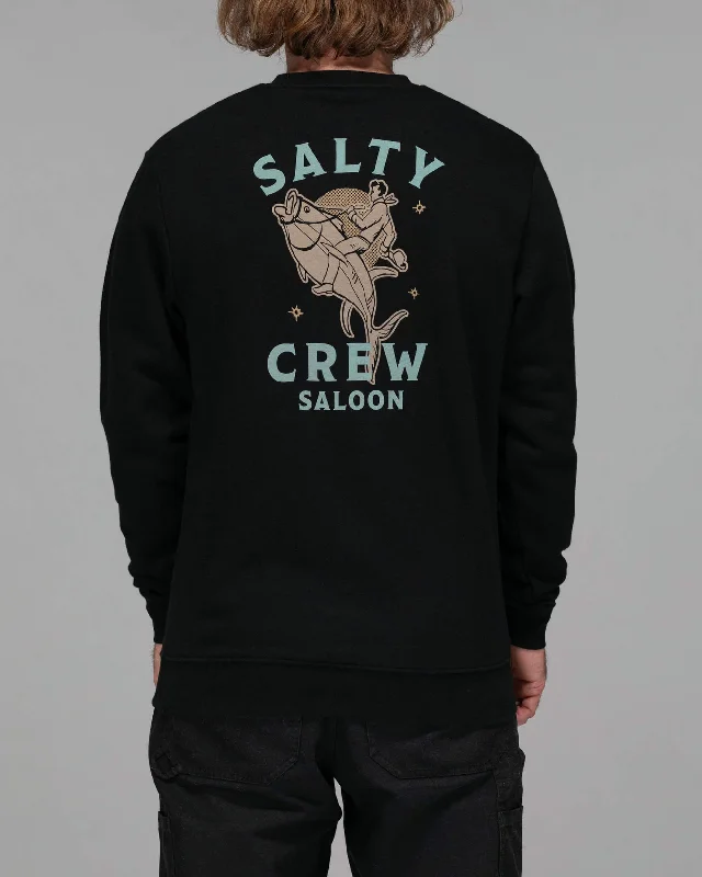 SALOON CREW FLEECE - Black