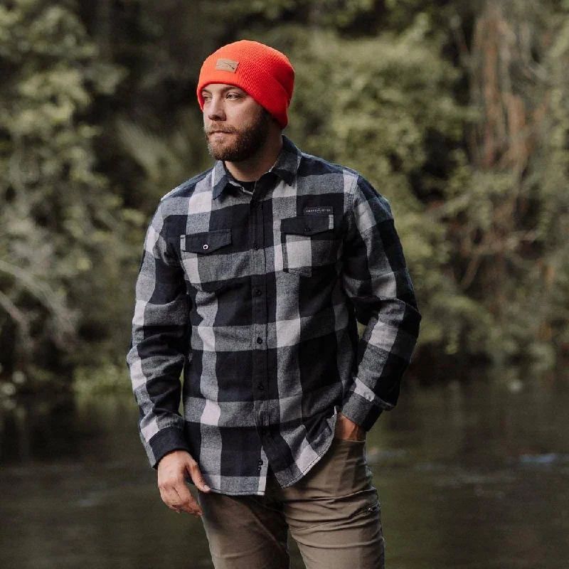 Men's Plaid Flannel - Black