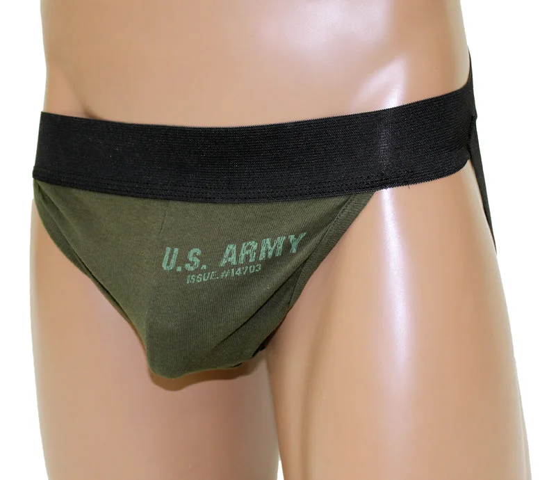 Mens Army Jockstrap Green -Closeout