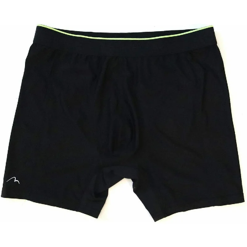 More Mile Performance Mens Running Boxer Shorts - Black