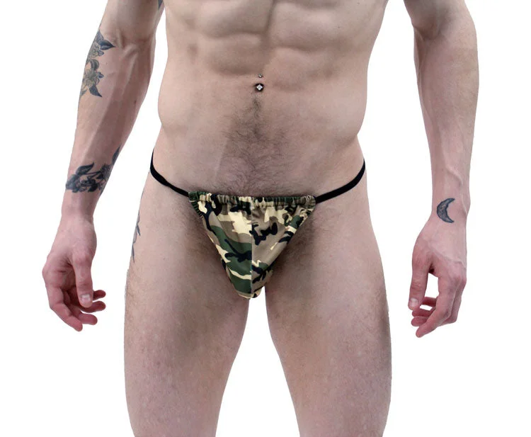 NDS Wear Fashionable Military Green Camo G-String -BLOWOUT SALE!