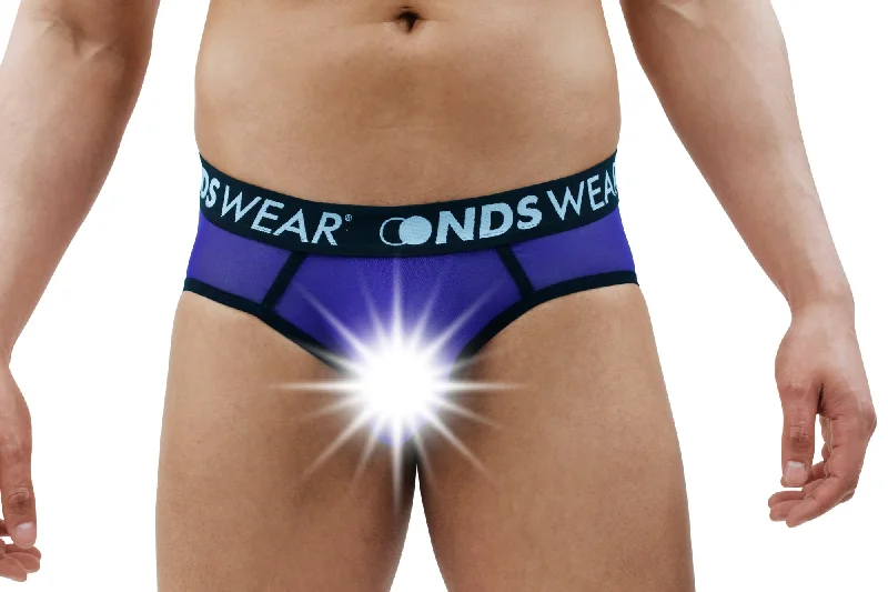 Men's Sheer Purple Jock String Thong