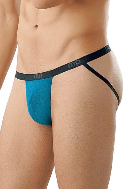 Mens Stretch Suede Pouch String Jockstrap -Closeout