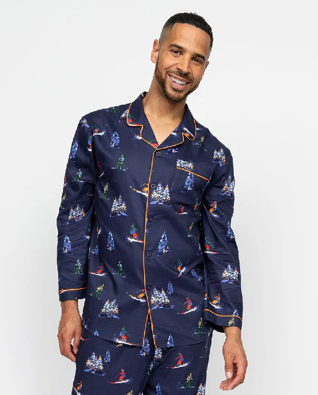 Alpes Mens Ski Print Pyjama Top