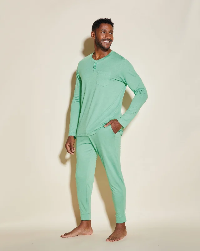 Henley & Jogger Pyjama-Set Für Männer