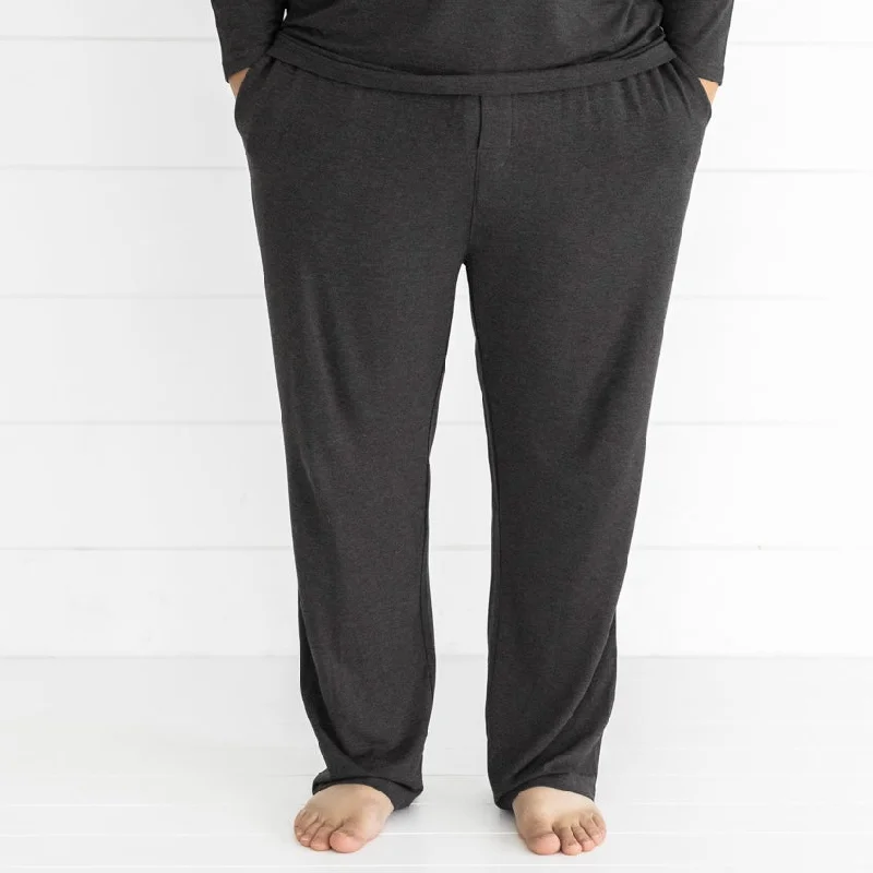 Heather Black Cozy Men's Pajama Pants