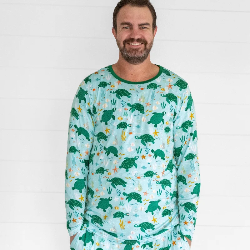 Sea Turtle Friends Men's Pajama Top