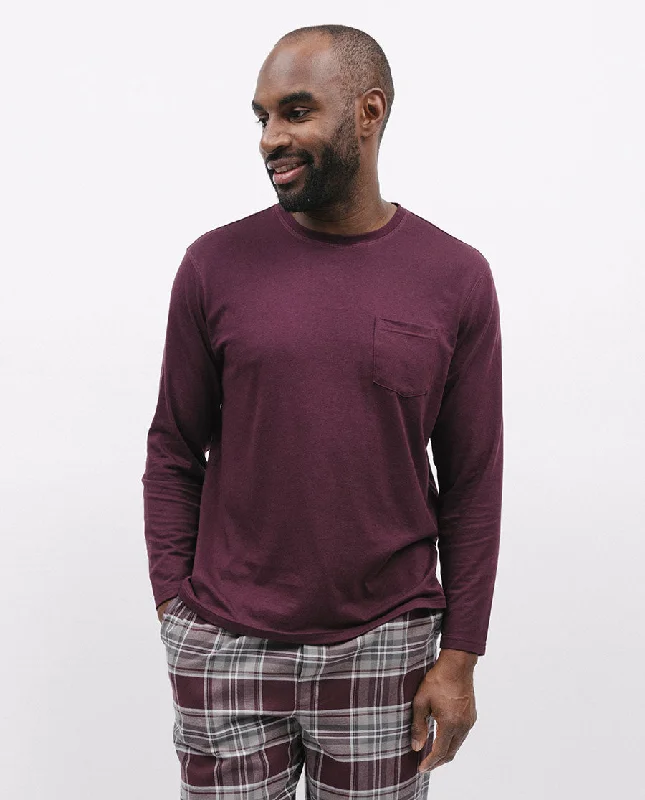 Spencer Burgundy Jersey T-shirt